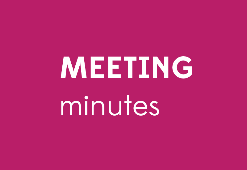 January 2022 Meeting minutes