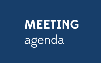 April Meeting Agenda